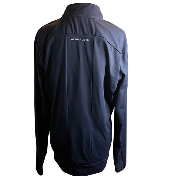 Alphalete Premium Quarter-Zip Pullover, Dark Navy, Men's Size XL - Picture 2 of 6